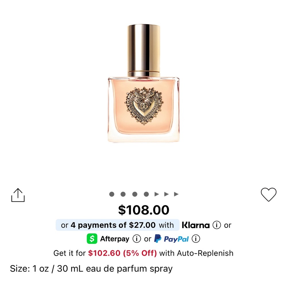 Dolce & Gabanna Devotion Eau de Parfum with Citrus & Vanilla